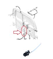 Zámok zadných dverí Citroën Berlingo, Partner od 2008 spodný, pravé dvere (2)