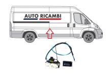 Zámok posuvných dverí Fiat Ducato 250 2014– pravý, stredný H2 (1)
