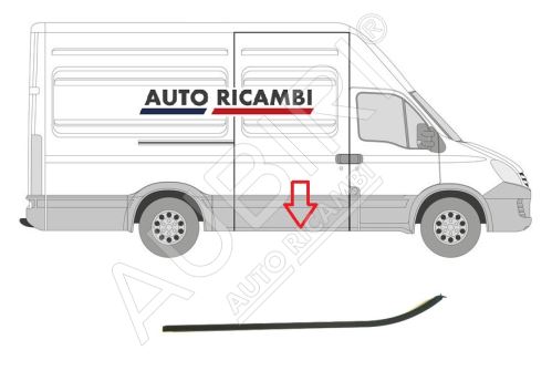 Vodiaca koľajnica posuvných dverí Iveco Daily 2000-2014 spodná