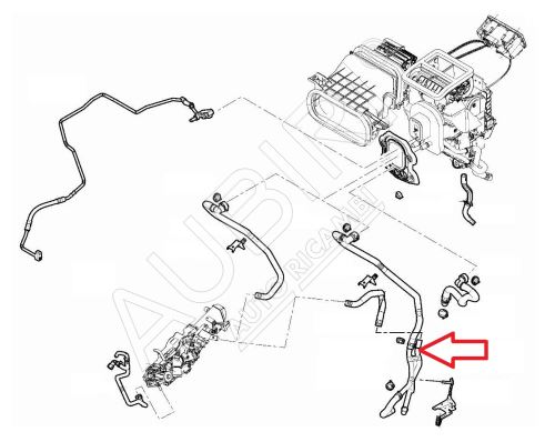 Hadica kúrenia Fiat Ducato od 2021 2,2D