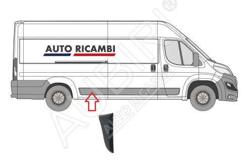 Ochranná lišta Fiat Ducato od 2014 pravá pred zadné koleso