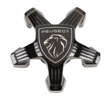 Krytka kolesa Peugeot stredové pre alu disky, čierna