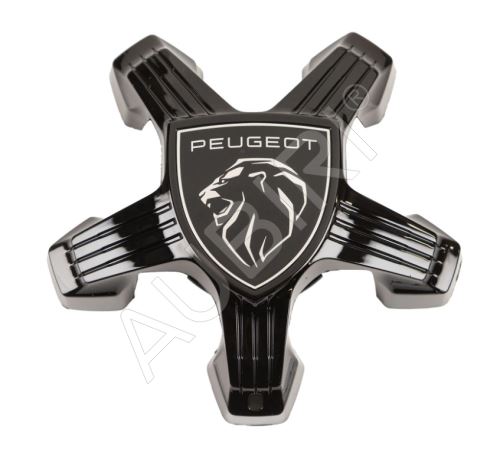 Krytka kolesa Peugeot stredové pre alu disky, čierna