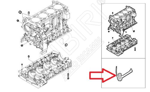 Olejová tryska mazania piestu Iveco Daily od 2022 2,3D so skrutkou