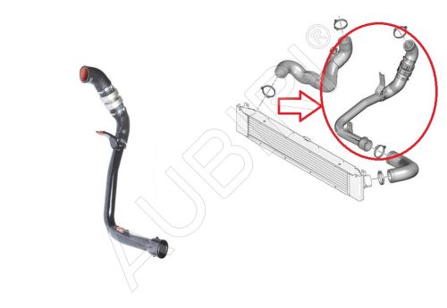 Hadica plniaceho vzduchu Citroën Jumper 2011-2016 2,2 z turba do klapky, kompletná