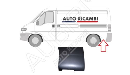 Ochranná lišta Fiat Ducato 2002-2006 ľavá, za zadné koleso 37,5 x 34 cm