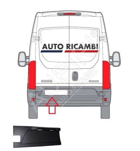 Ochranná lišta Iveco Daily od 2014 zadná, ľavé dvere