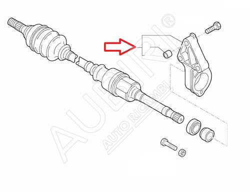 Držiak poloosi Fiat Ducato 2011-2016 2,3 JTD Euro5