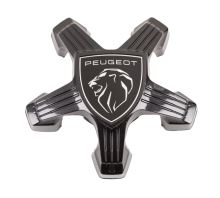 Krytka kolesa Peugeot stredové pre alu disky, čierna