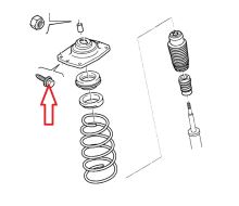 Skrutka uloženia tlmiča tlmiča Fiat Scudo, Jumpy, Expert od 2007 (1)