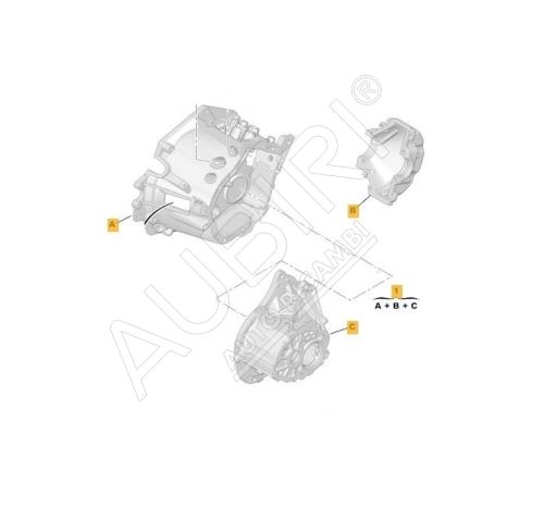 Obal prevodovky Citroën Berlingo, Peugeot Partner od 2008 - BE4R, 17x73