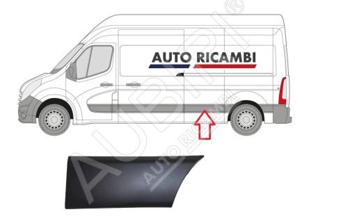 Ochranná lišta Renault Master od 2010 ľavá, za posuvnými dverami