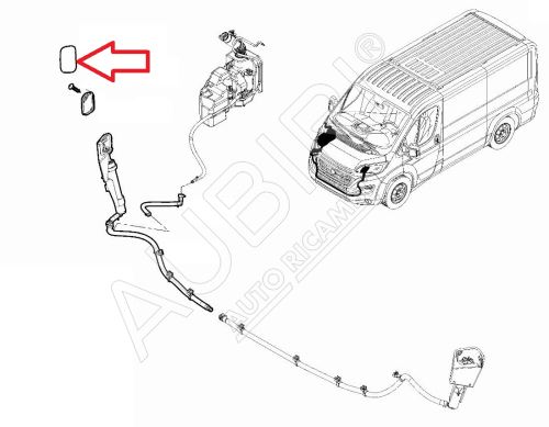 Krytka nárazníka Fiat Ducato, Jumper, Boxer 2014-2017 pravá, ostrekovač svetlometu