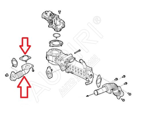 Trubka chladiča EGR ventilu Iveco Daily od 2022 2,3D