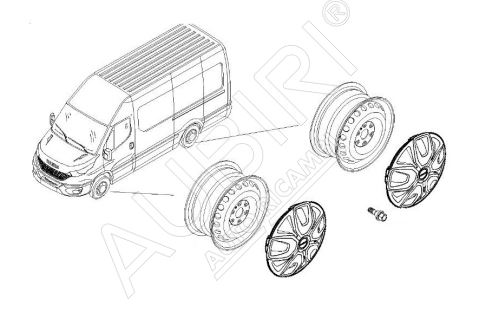 Puklica kolesa Iveco Daily od 2019 35S-70C