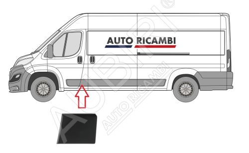 Ochranná lišta Fiat Ducato od 2014 ľavá, za predné dvere, B-stĺpik