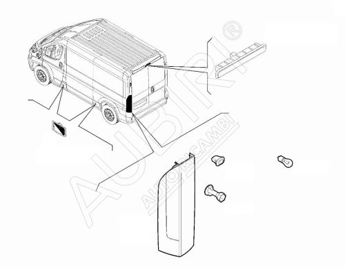 Zadné svetlo Fiat E-Ducato od 2024 ľavé