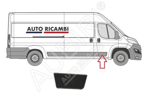 Ochranná lišta Fiat Ducato od 2014 pravá, predné dvere, čierna