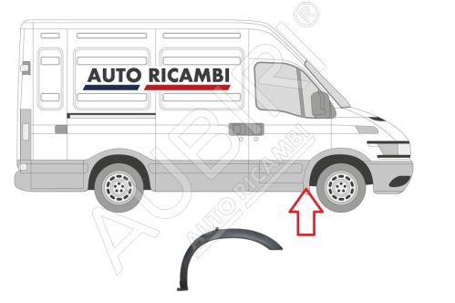 Ochranná lišta Iveco Daily 2000-2006 35S/35C/50C pravá, lem blatníka