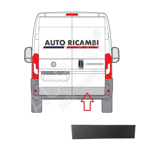 Ochranná lišta Fiat Ducato od 2014 zadná, pravé dvere, čierna