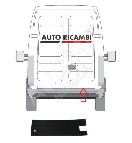 Ochranná lišta Iveco Daily 2006-2011 zadná, pravé dvere