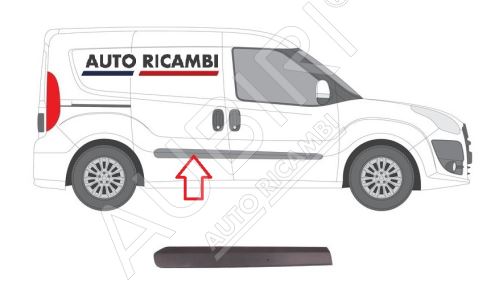 Ochranná lišta Fiat Doblo od 2010 pravá, zadné dvere