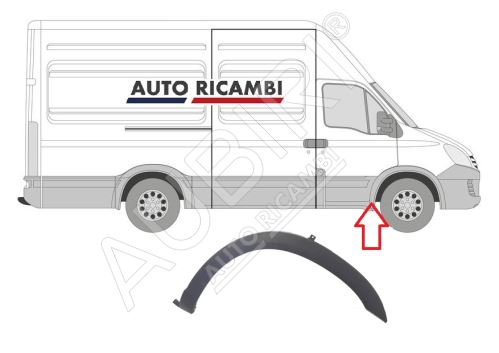 Ochranná lišta Iveco Daily 2011-2014 pravá, lem blatníka