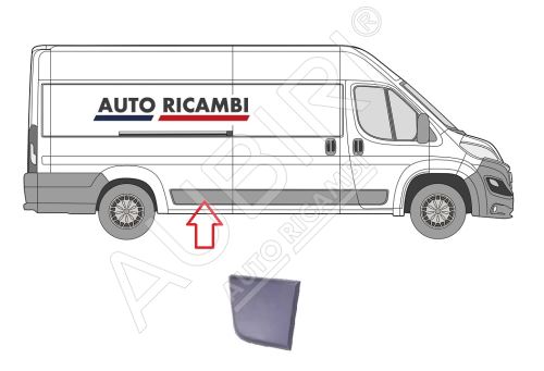 Ochranná lišta Fiat Ducato od 2014 pravá, pred zadné koleso