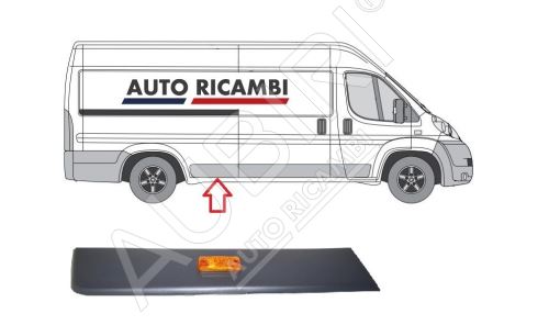 Ochranná lišta Fiat Ducato od 2006 pravá, pred zadné koleso, 80cm - Maxi