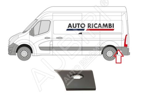 Ochranná lišta Renault Master od 2010 ľavá, za zadným kolesom pre pozičné svetlo