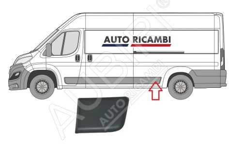 Ochranná lišta Fiat Ducato od 2014 ľavá, pred zadné koleso