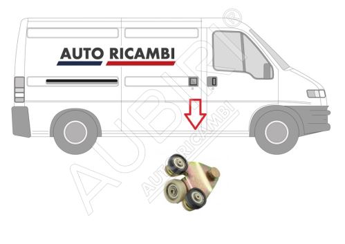 Vodítko posuvných dverí Fiat Ducato 1994-2002 pravé spodné