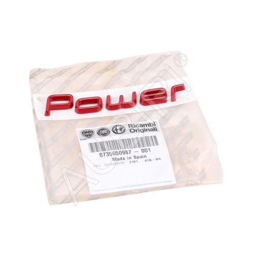 Nápis "Power" Fiat Ducato od 2014