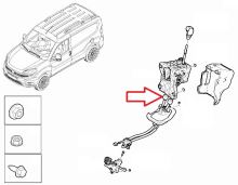 Lanká radenia rýchlosti Citroën Berlingo, Partner od 2018, Doblo od 2022 s pákou MB6, BE4R