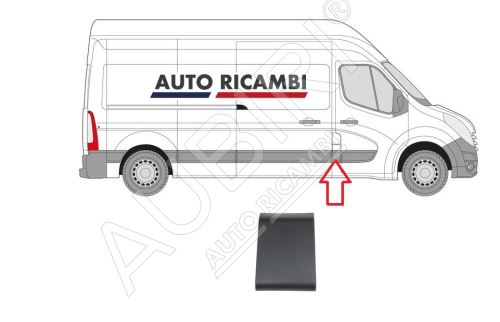 Ochranná lišta Renault Master od 2010 pravá, za prednými dverami, B-stĺpik