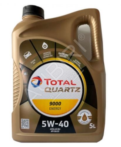 Motorový olej Total Quartz 9000 ENERGY 5W40 5L * cena za balenie*