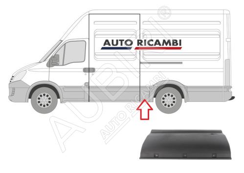 Ochranná lišta Iveco Daily 2000-2014 ľavá, pred zadné koleso