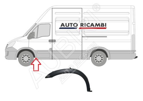 Ochranná lišta Iveco Daily 2011-2014 ľavá, lem blatníka