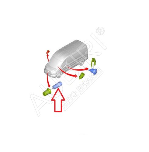 Vložka zámku prednej masky Ford Transit od 2014, Transit Custom od 2012