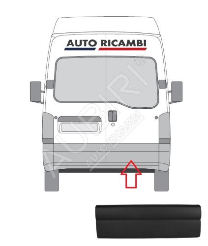 Ochranná lišta Renault Master 1998-2010 zadná, pravé dvere