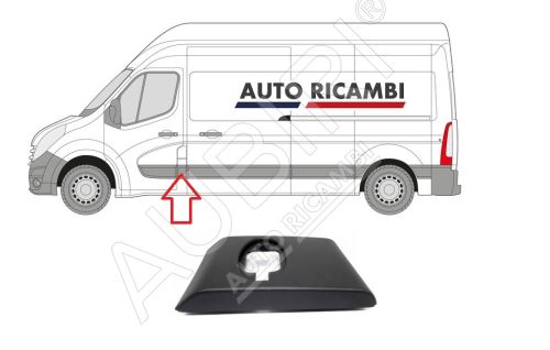 Ochranná lišta Renault Master od 2010 ľavá, za prednými dverami, B-stĺpik