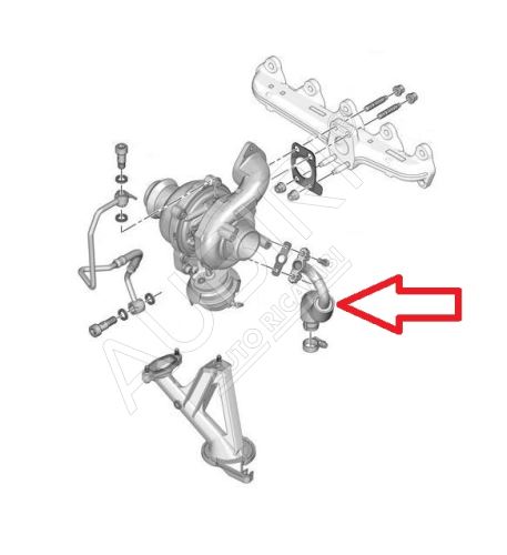 Trubka prepadu oleja z turbodúchadla Citroën Berlingo, Partner 2008-2011 1,6 HDi