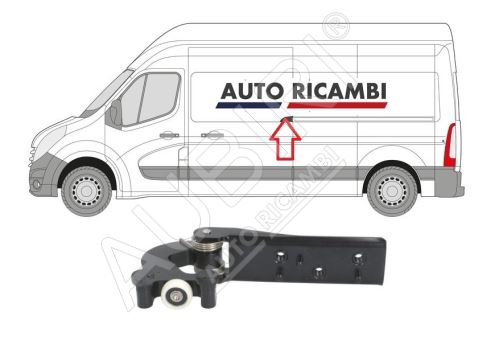 Vodítko posuvných dverí Renault Master od 2010 ľavé stredné