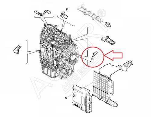 Snímač teploty chladiacej kvapaliny Citroën Jumpy, Berlingo od 2015 1,5 BlueHDi