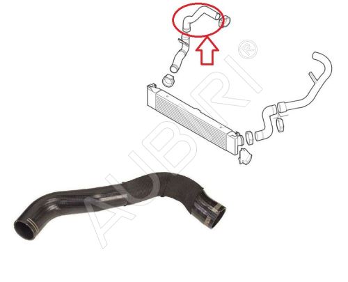 Hadica plniaceho vzduchu Fiat Ducato 2006-2011 2,3 z intercoolera do klapky