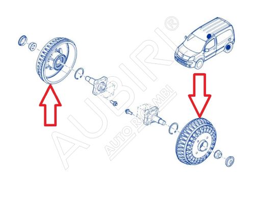 Brzdový bubon Renault Kangoo 2008-2021 - 229 mm