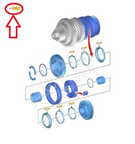 Synchron prevodovky Ford Transit 2018-2021 pre 3/4. stupeň