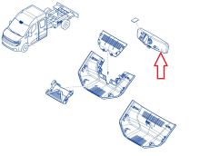 Spätné zrkadlo Renault Master IV od 2024 vnútorné