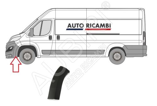 Ochranná lišta Fiat Ducato od 2014 ľavá, lem nárazníka