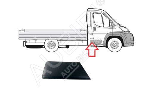 Ochranná lišta Fiat Ducato od 2014 pravá za predné dvere, B-stĺpik